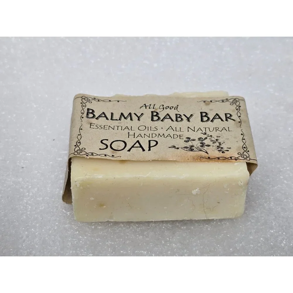 All Good Balmy Baby Bar Handmade Soap Essential Oils & All Natural Ingredients